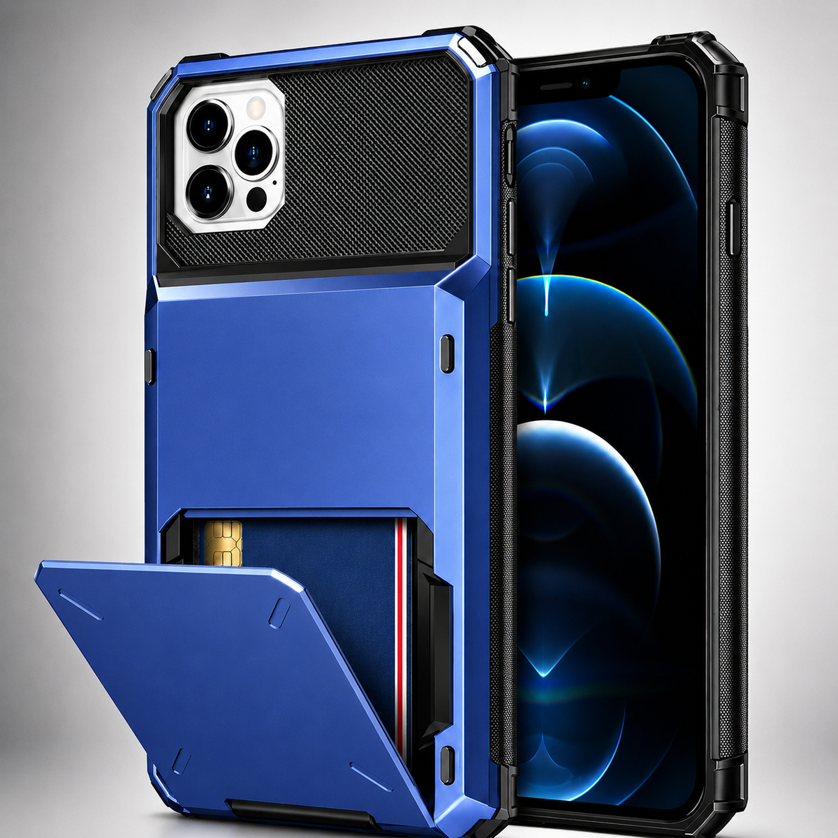 Premium iPhone Case Wallet MagSafe Compatible Magnetic Shockproof Protective Cover 4 Card Holder Camera Lens Protection Slim Design