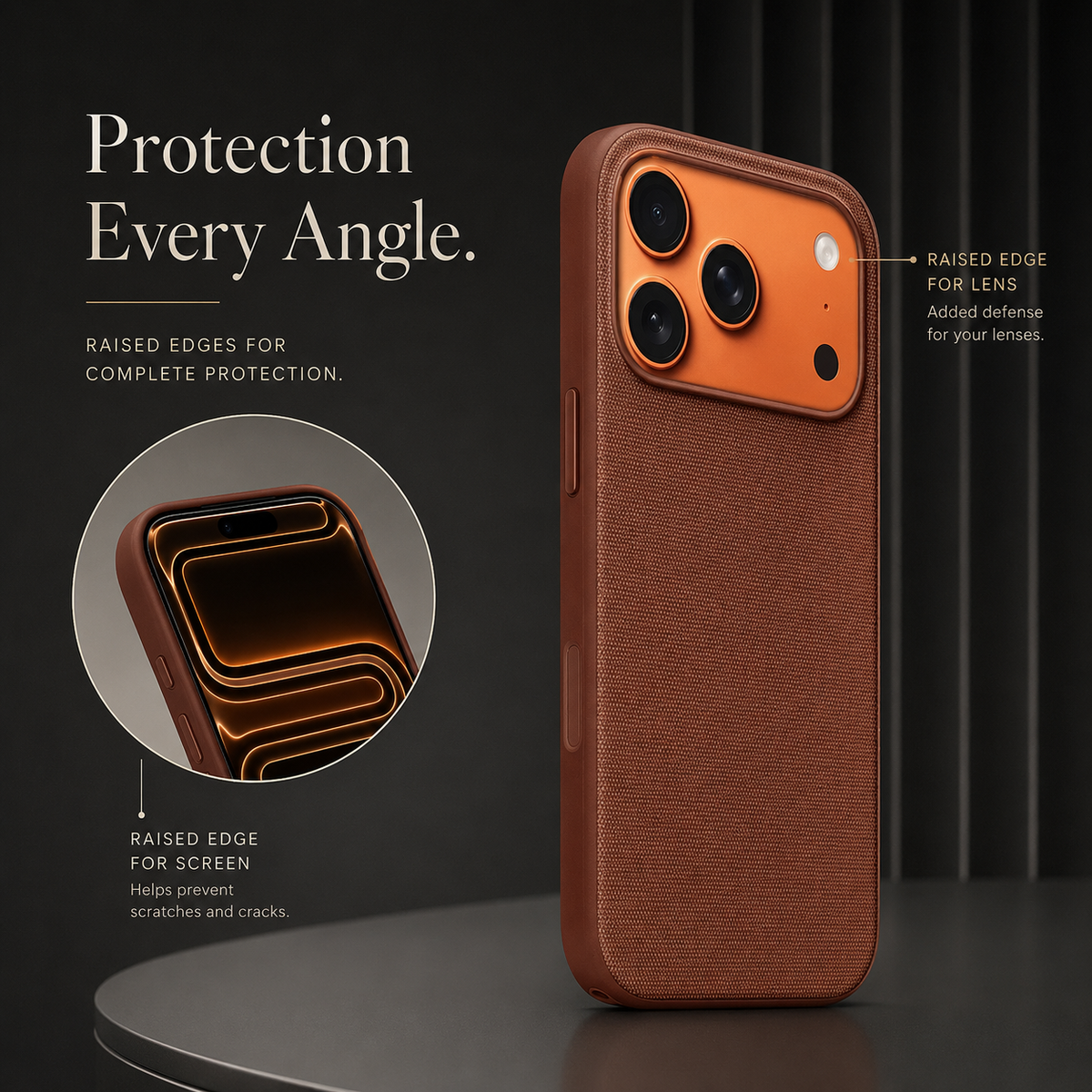 Premium iPhone Case Woven MagSafe Strong Magnetic Cover with Wireless Charging Anti Fingerprint Non Slip Waterproof Fabric Design