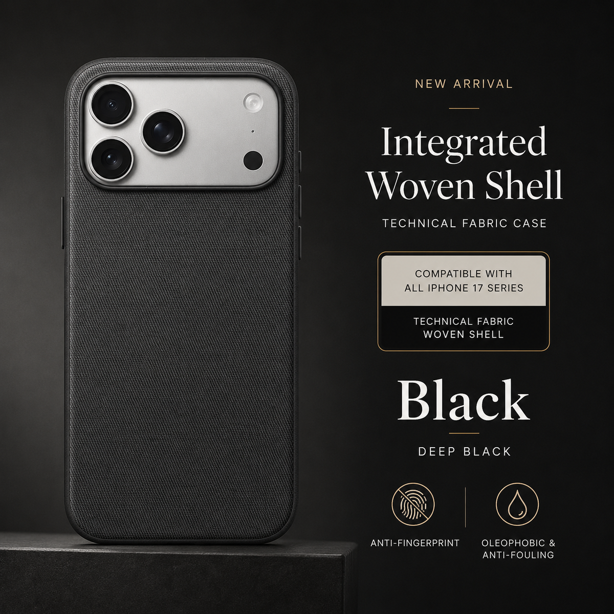 Premium iPhone Case Woven MagSafe Strong Magnetic Cover with Wireless Charging Anti Fingerprint Non Slip Waterproof Fabric Design