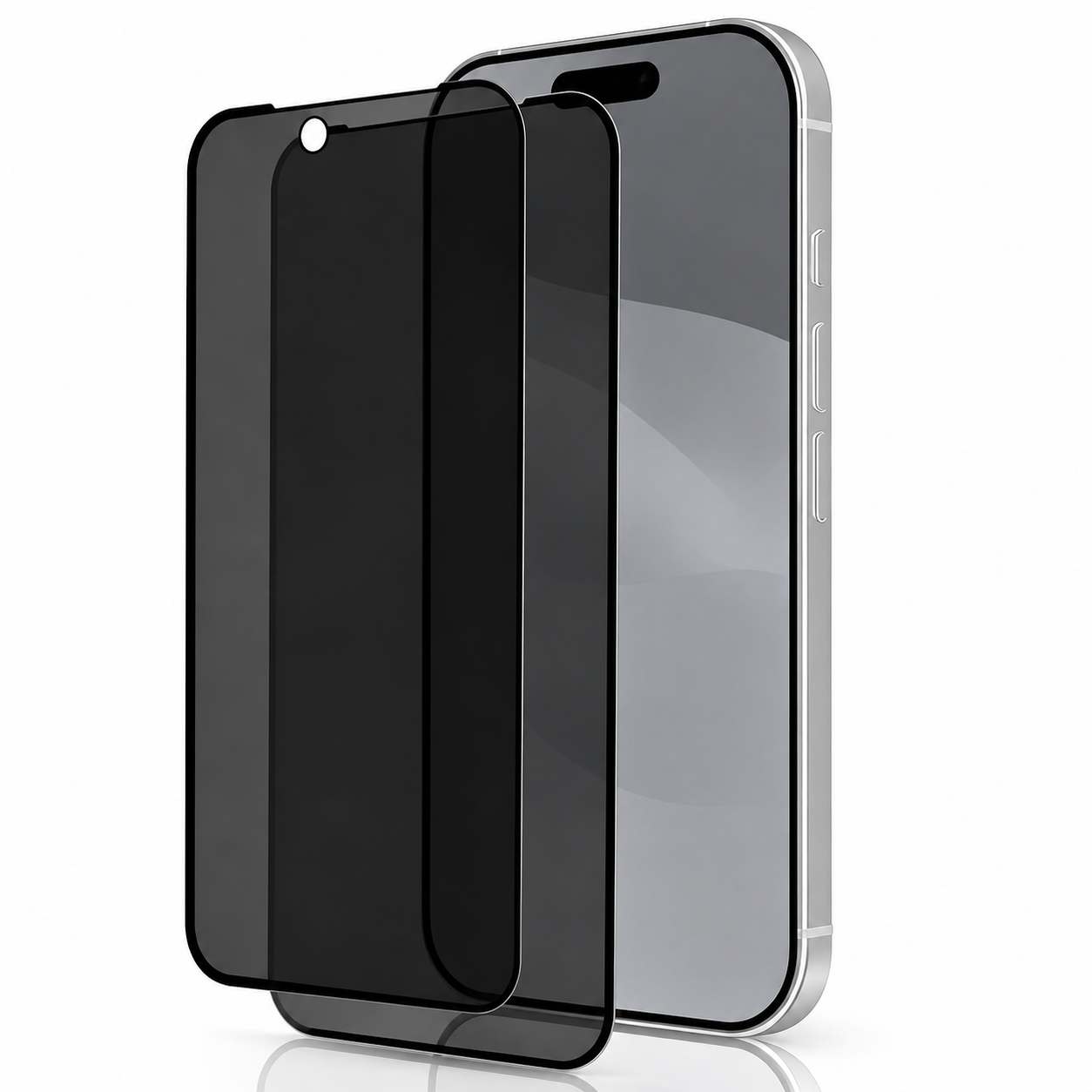 Premium iPhone Screen Protector Matte Privacy Anti Spy Tempered Glass Anti Glare Oleophobic Full Coverage Easy Installation Frame
