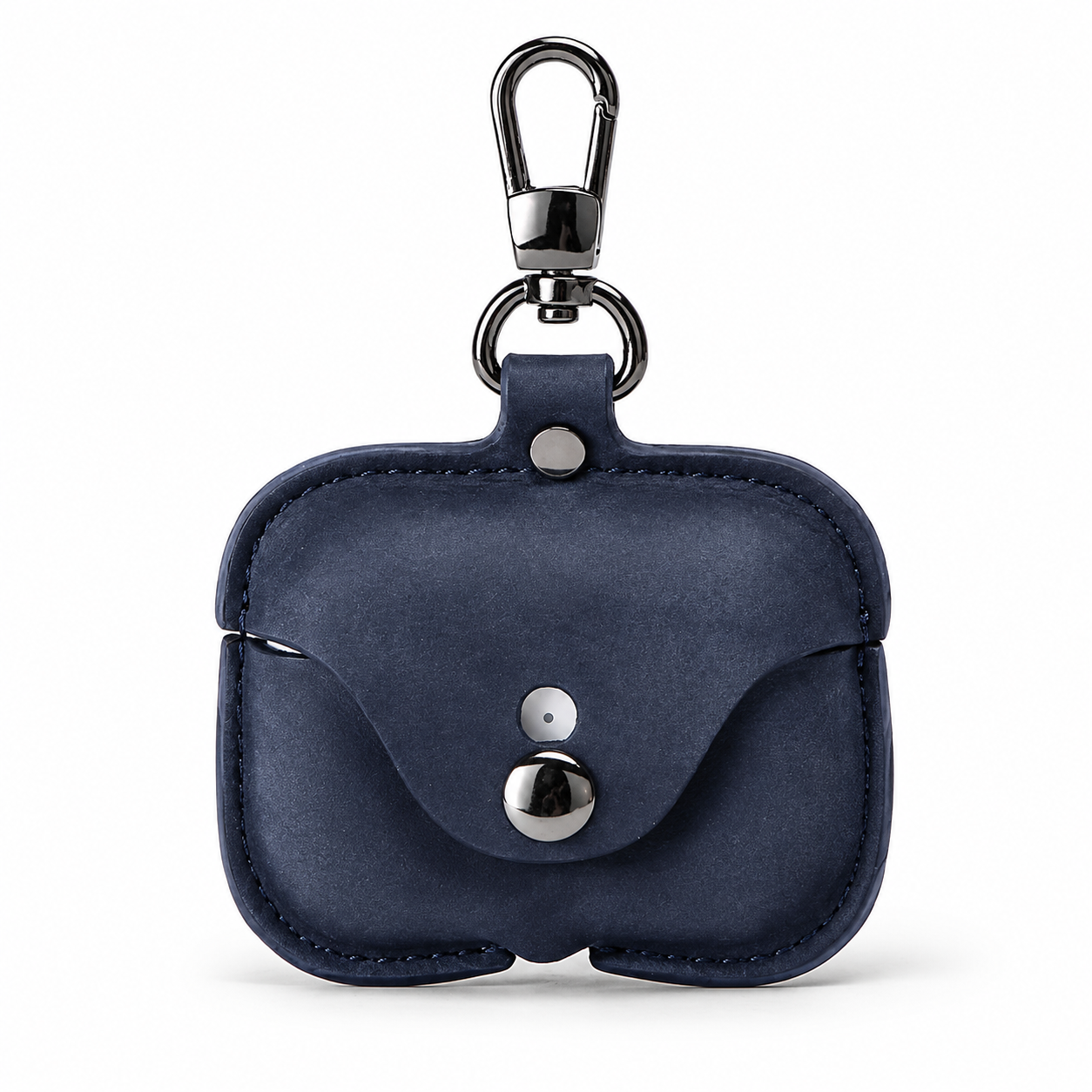 Premium AirPods Case Genuine Leather Protective Cover Shockproof Slim Design Keychain Clip Wireless Charging Compatible