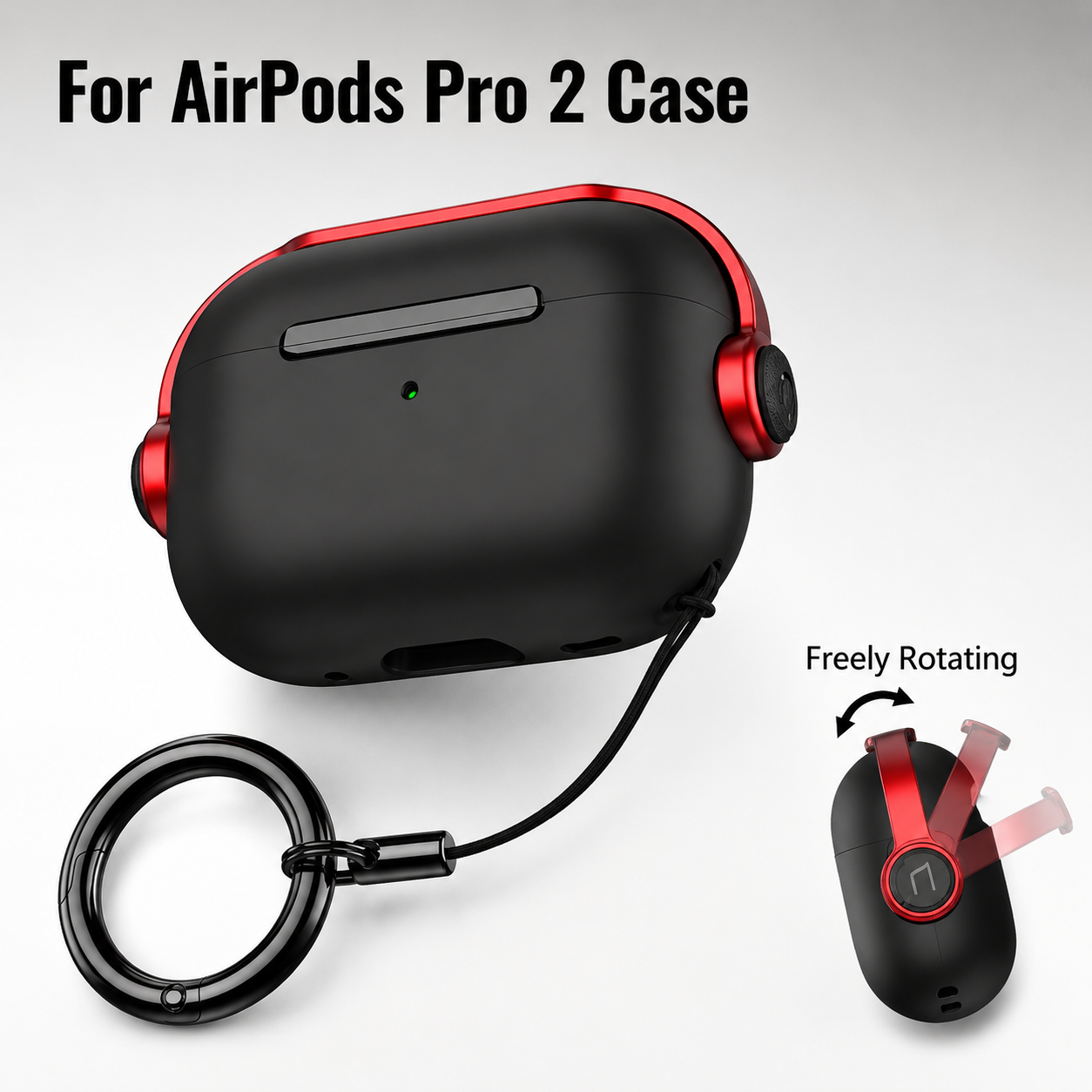 Premium AirPods Case Protective Cover with Lanyard Strap Shockproof Lightweight Design Wireless Charging Compatible
