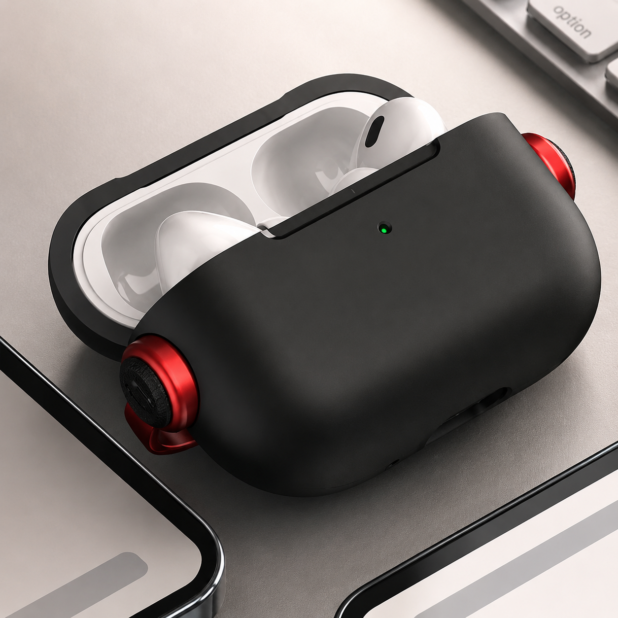 Premium AirPods Case Protective Cover with Lanyard Strap Shockproof Lightweight Design Wireless Charging Compatible