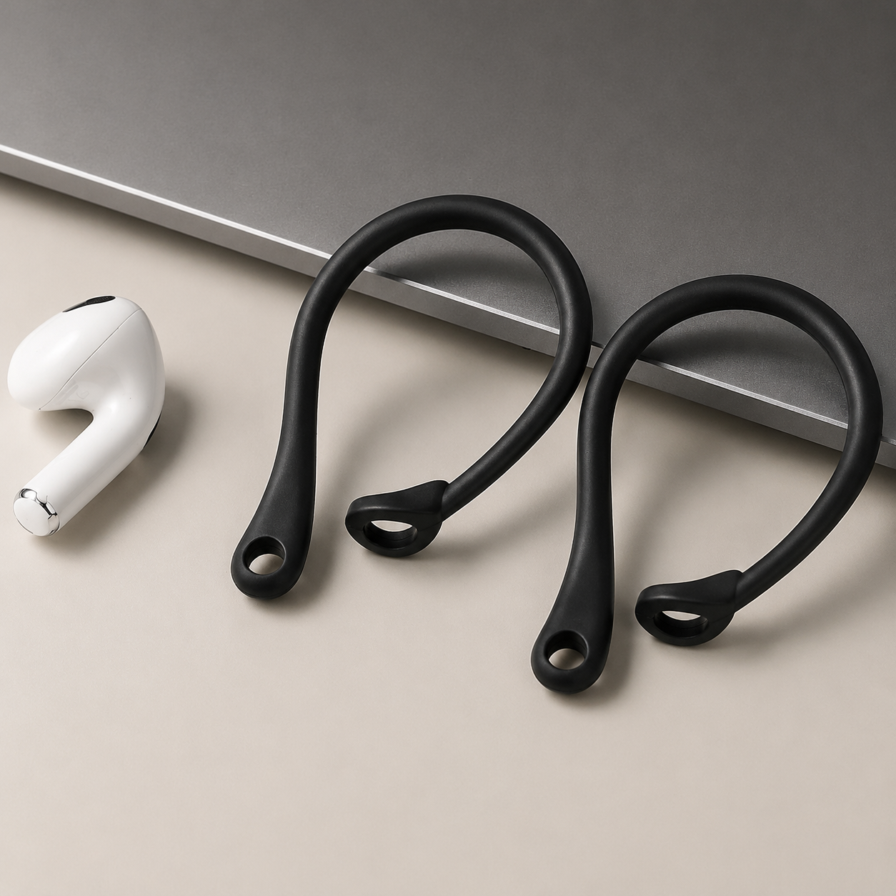 Premium AirPods Ear Hooks Silicone Secure Fit Anti Slip Sports Ear Support Wireless Earbud Holder Accessories Comfortable Lightweight Design