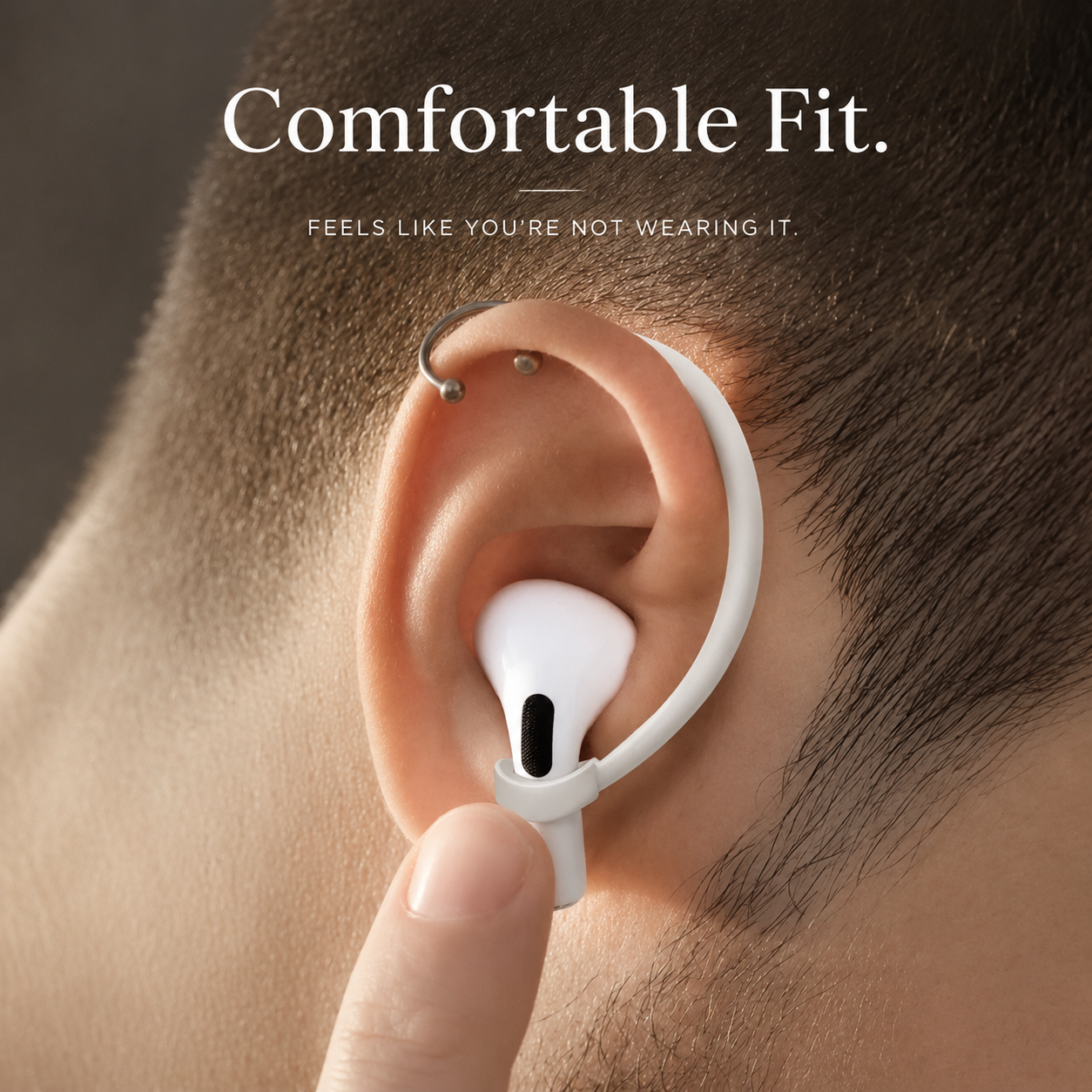 Premium AirPods Ear Hooks Silicone Secure Fit Anti Slip Sports Ear Support Wireless Earbud Holder Accessories Comfortable Lightweight Design