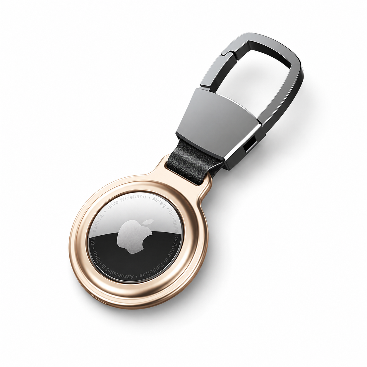 Premium AirTag Case Metal Protective Cover Keychain Clip Shockproof Scratch Resistant Secure Holder Design