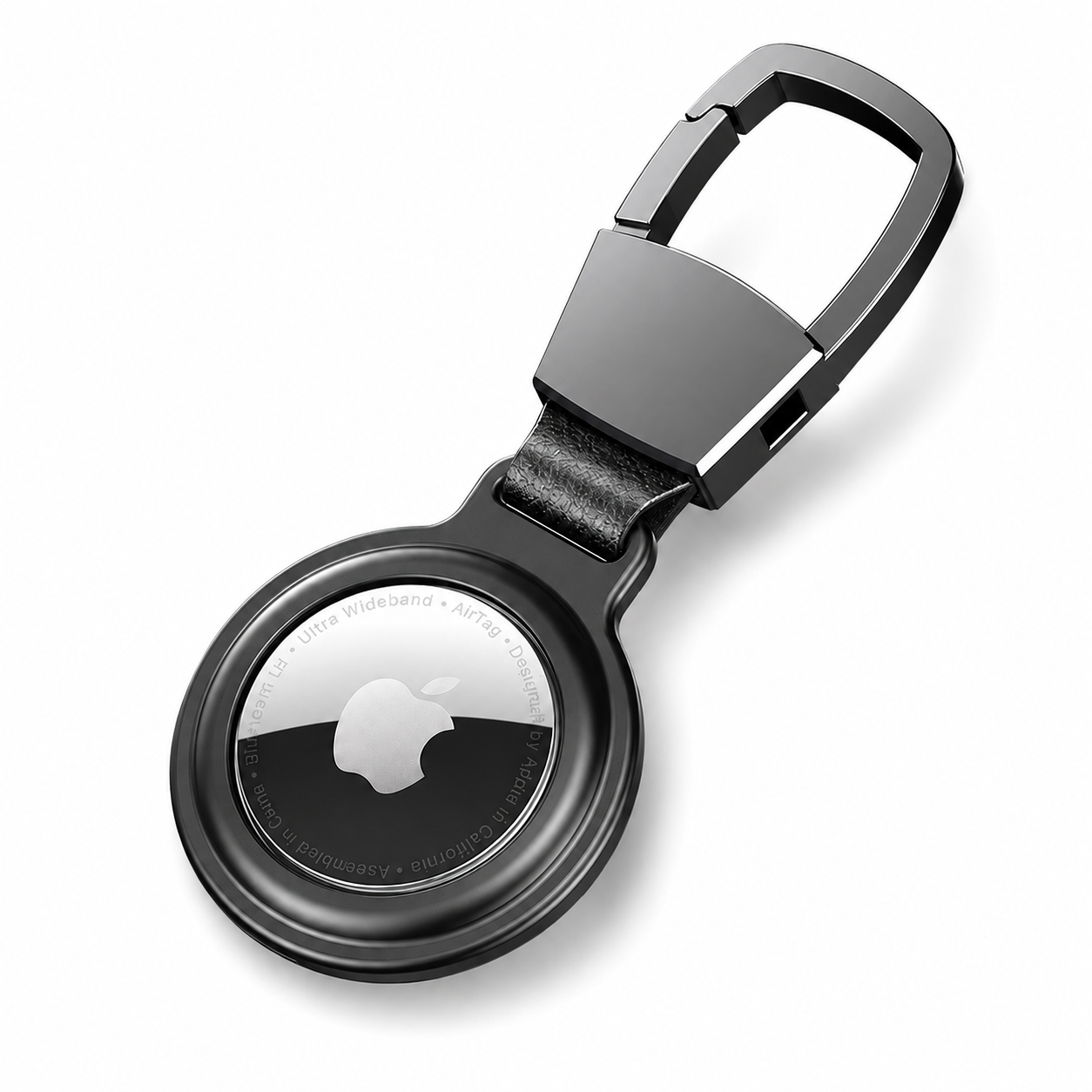 Premium AirTag Case Metal Protective Cover Keychain Clip Shockproof Scratch Resistant Secure Holder Design