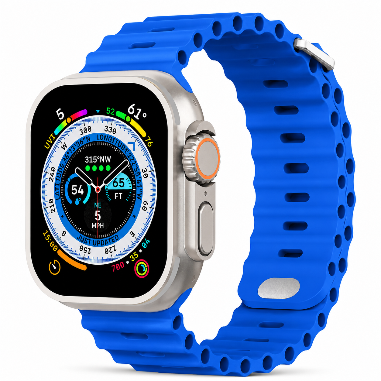 Premium Apple Watch Band Silicone Ocean Strap Sport Wristband Adjustable Secure Fit Comfortable Durable Design
