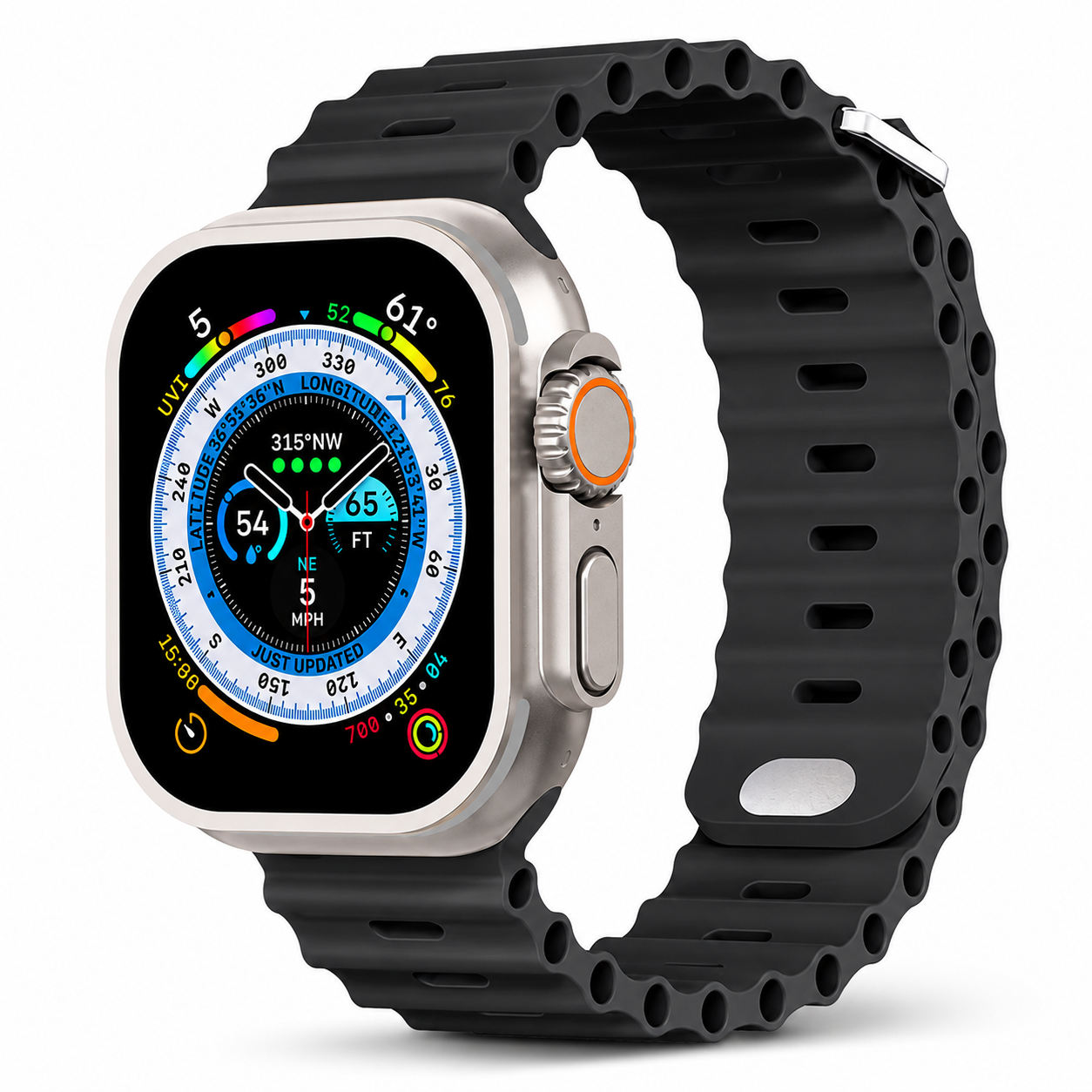 Premium Apple Watch Band Silicone Ocean Strap Sport Wristband Adjustable Secure Fit Comfortable Durable Design