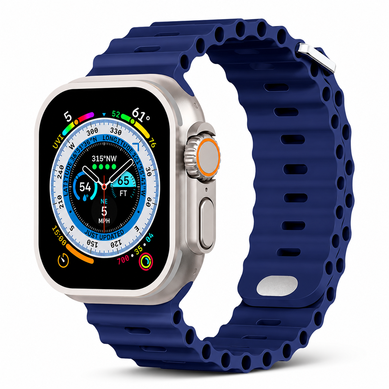 Premium Apple Watch Band Silicone Ocean Strap Sport Wristband Adjustable Secure Fit Comfortable Durable Design