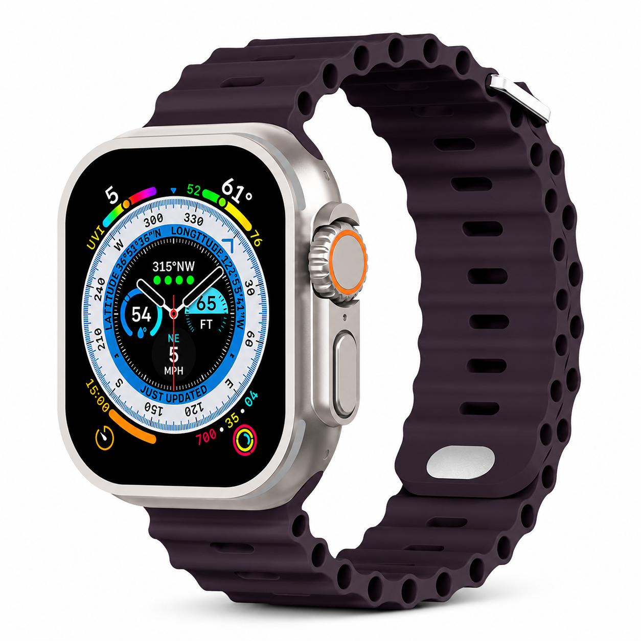 Premium Apple Watch Band Silicone Ocean Strap Sport Wristband Adjustable Secure Fit Comfortable Durable Design
