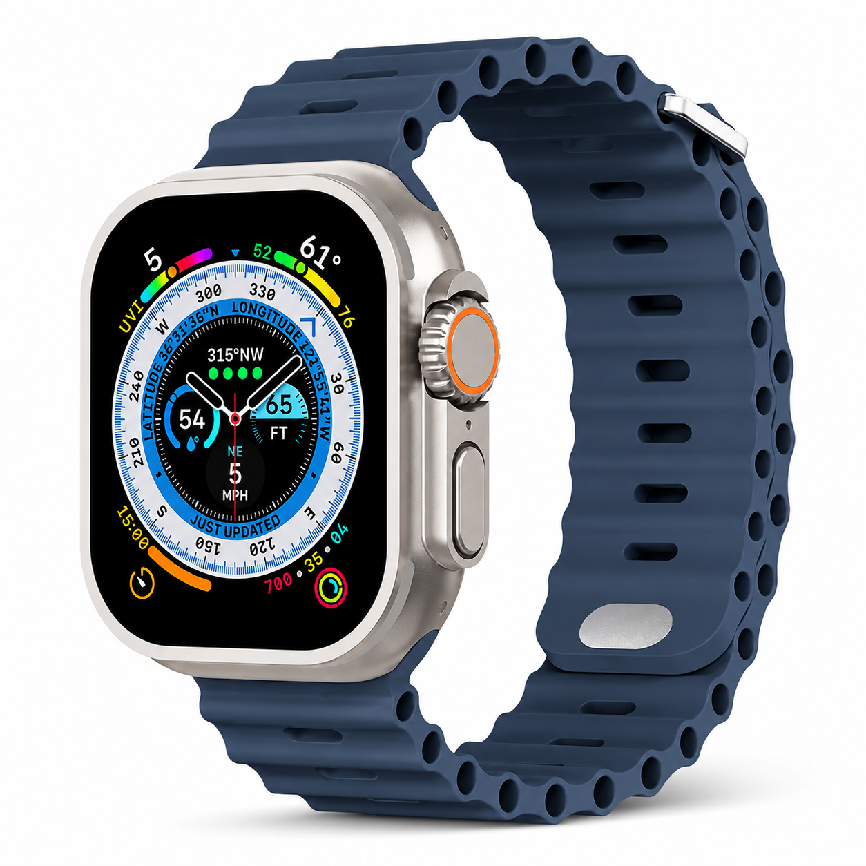 Premium Apple Watch Band Silicone Ocean Strap Sport Wristband Adjustable Secure Fit Comfortable Durable Design