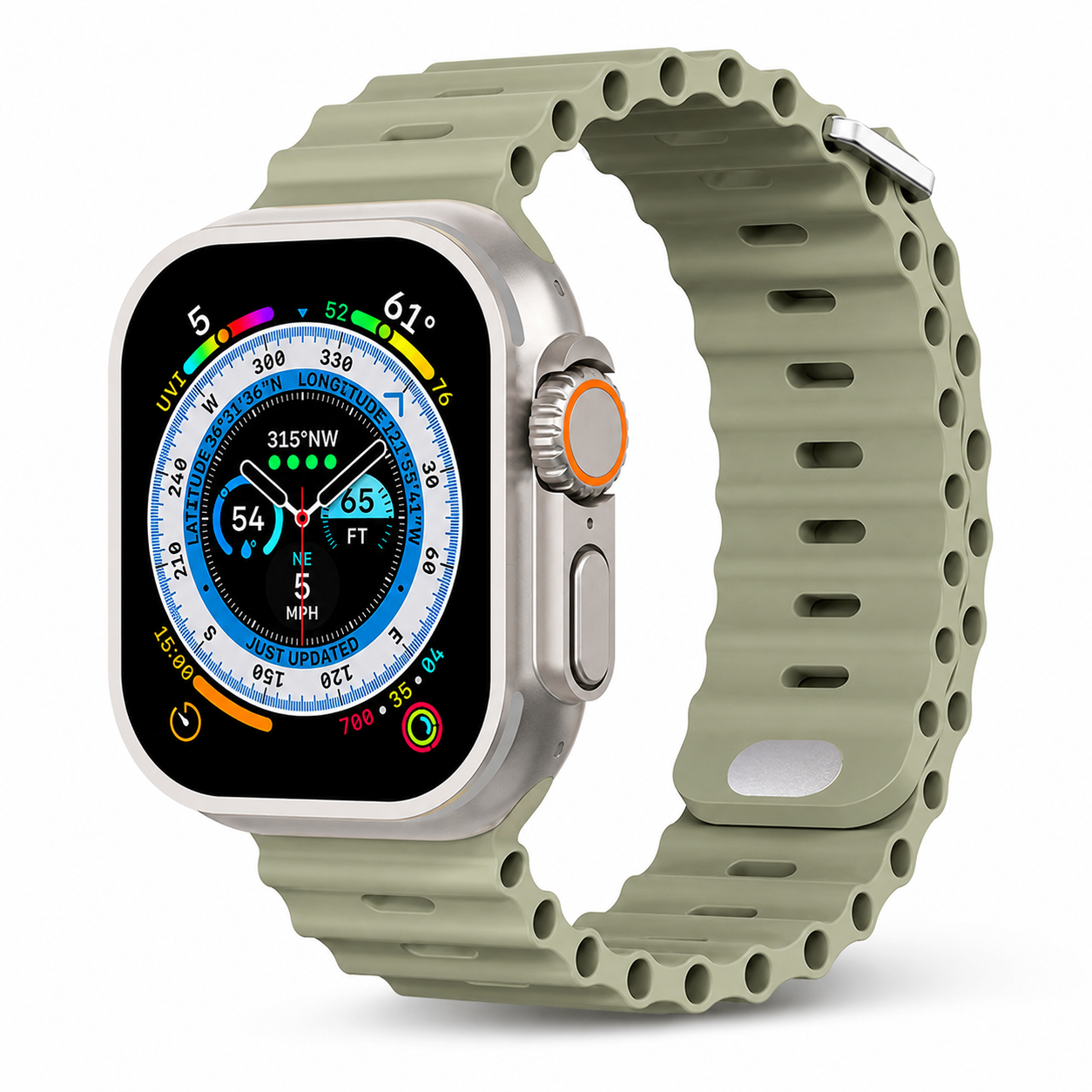Premium Apple Watch Band Silicone Ocean Strap Sport Wristband Adjustable Secure Fit Comfortable Durable Design