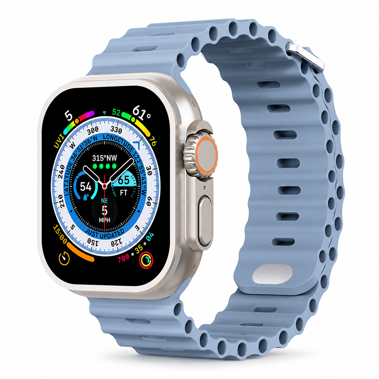 Premium Apple Watch Band Silicone Ocean Strap Sport Wristband Adjustable Secure Fit Comfortable Durable Design