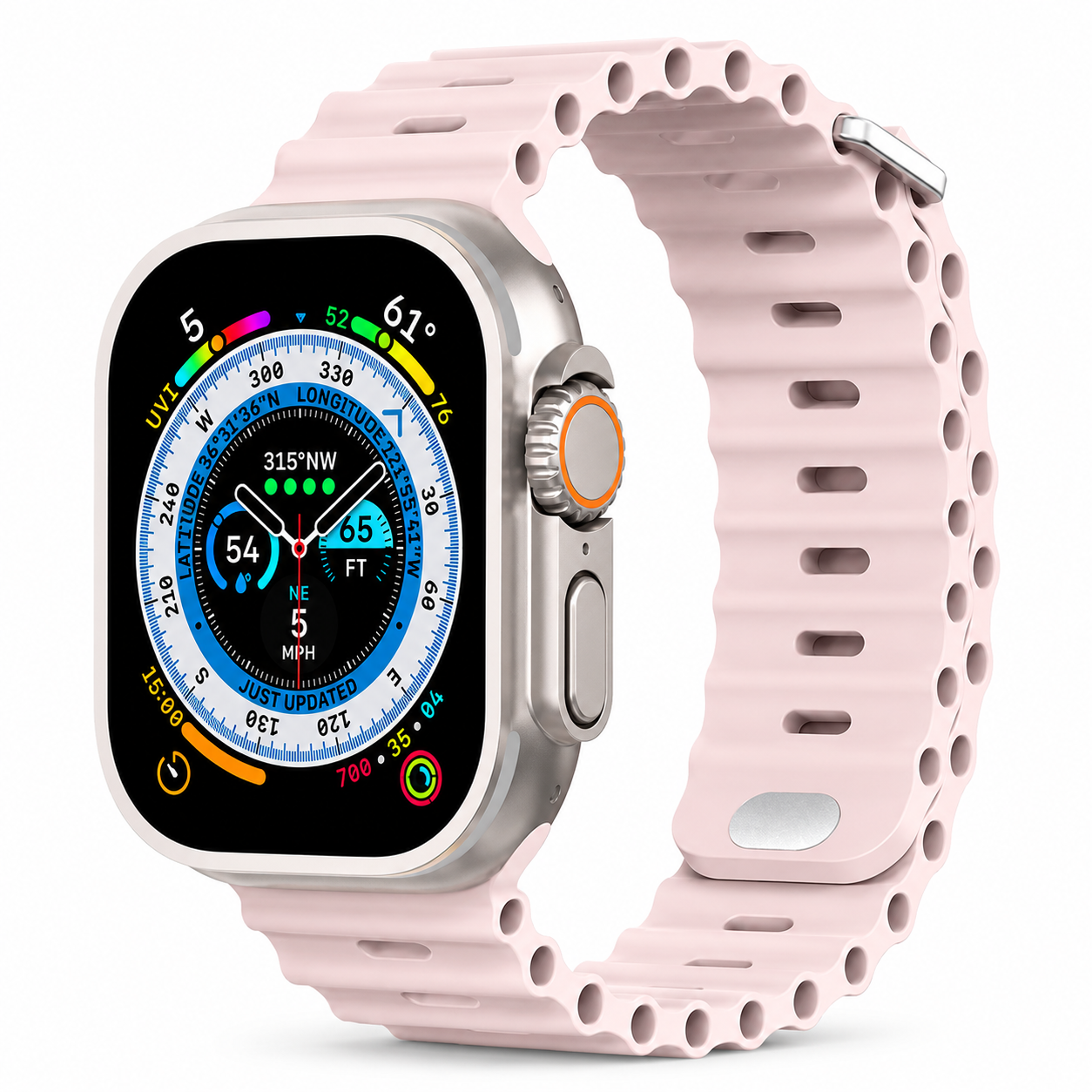 Premium Apple Watch Band Silicone Ocean Strap Sport Wristband Adjustable Secure Fit Comfortable Durable Design