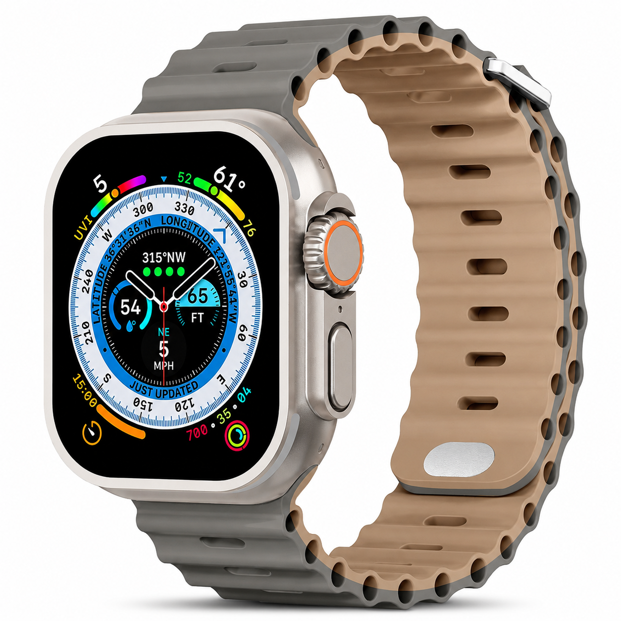 Premium Apple Watch Band Silicone Ocean Strap Sport Wristband Adjustable Secure Fit Comfortable Durable Design