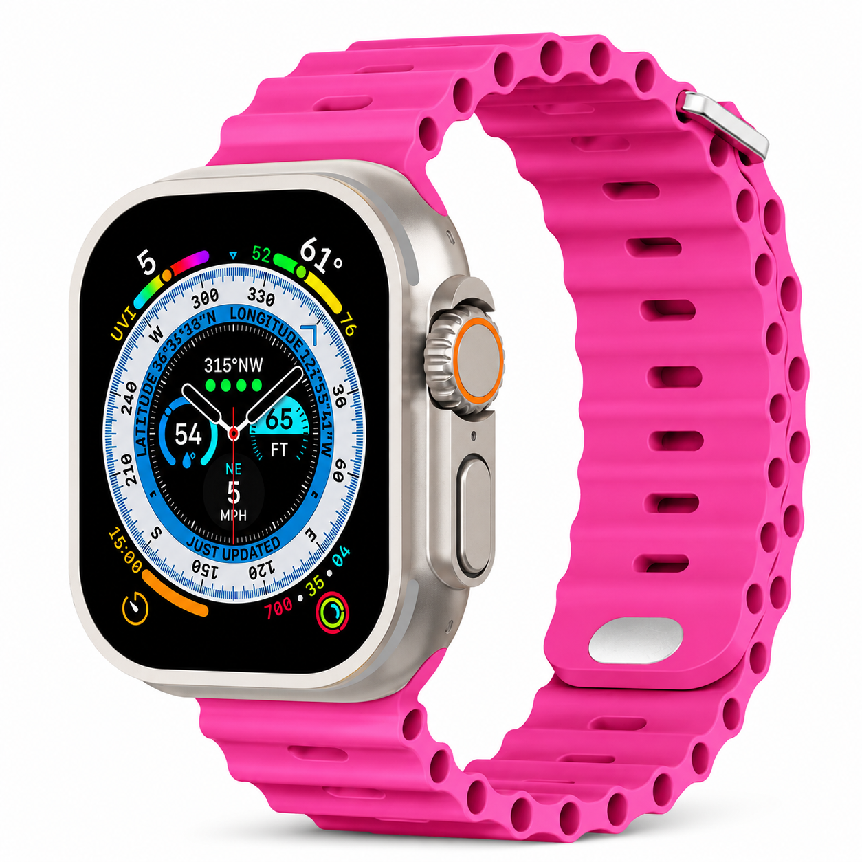 Premium Apple Watch Band Silicone Ocean Strap Sport Wristband Adjustable Secure Fit Comfortable Durable Design