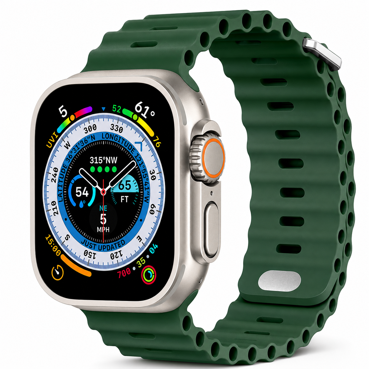 Premium Apple Watch Band Silicone Ocean Strap Sport Wristband Adjustable Secure Fit Comfortable Durable Design