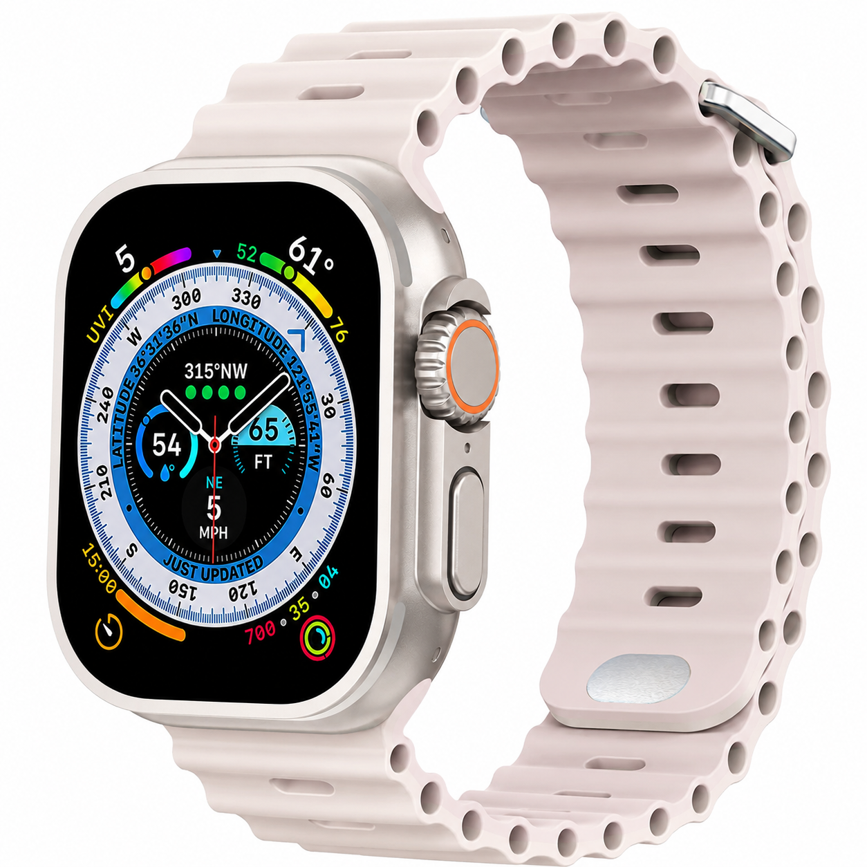 Premium Apple Watch Band Silicone Ocean Strap Sport Wristband Adjustable Secure Fit Comfortable Durable Design