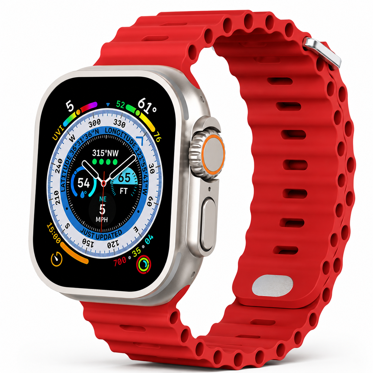 Premium Apple Watch Band Silicone Ocean Strap Sport Wristband Adjustable Secure Fit Comfortable Durable Design