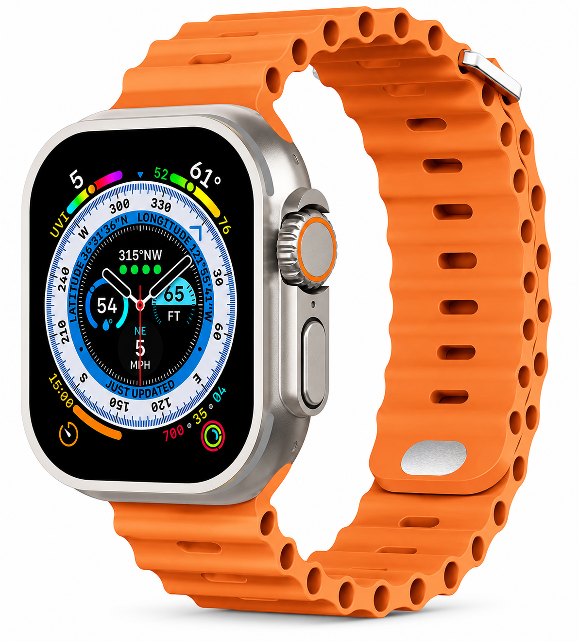 Premium Apple Watch Band Silicone Ocean Strap Sport Wristband Adjustable Secure Fit Comfortable Durable Design