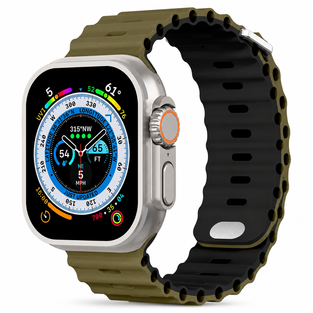 Premium Apple Watch Band Silicone Ocean Strap Sport Wristband Adjustable Secure Fit Comfortable Durable Design