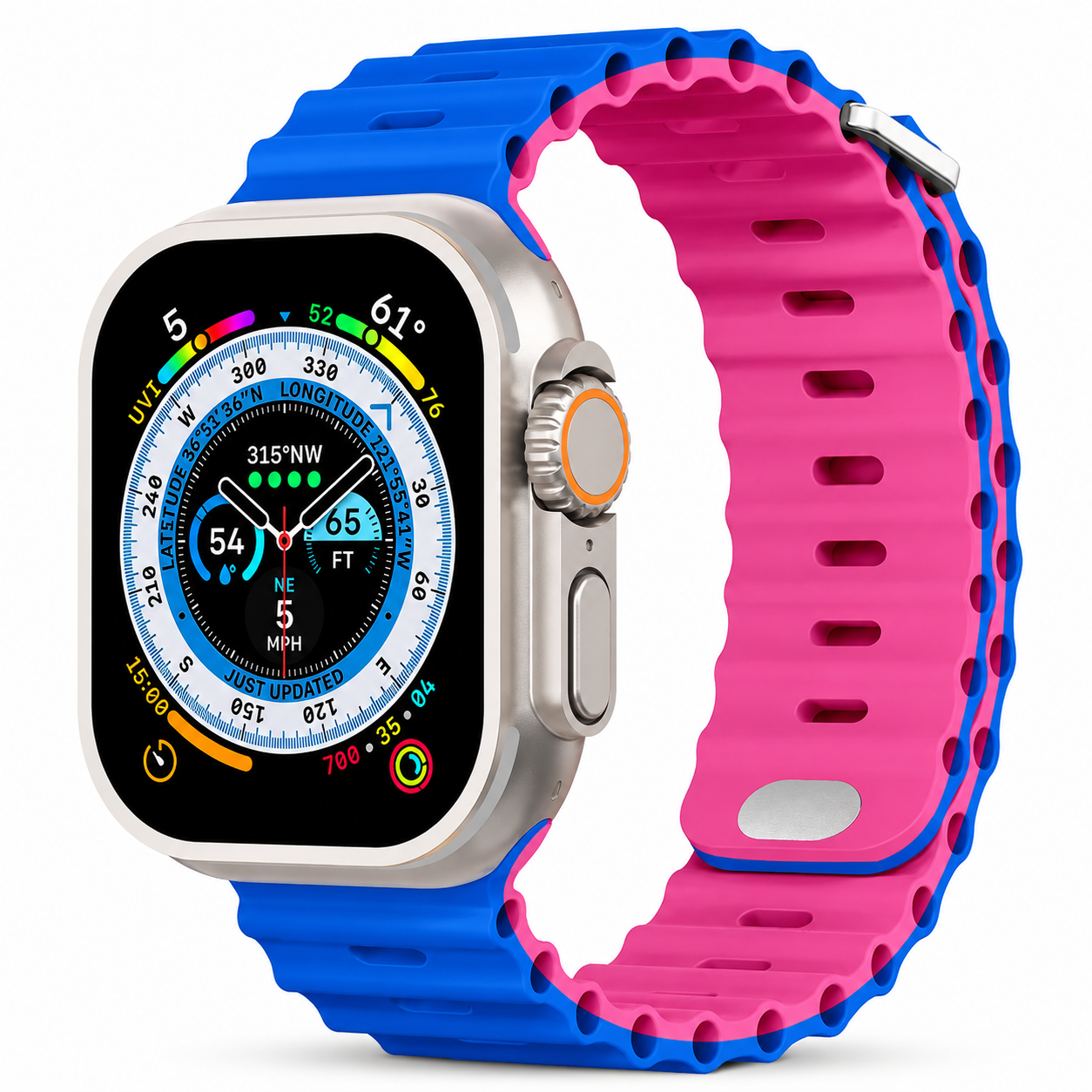 Premium Apple Watch Band Silicone Ocean Strap Sport Wristband Adjustable Secure Fit Comfortable Durable Design