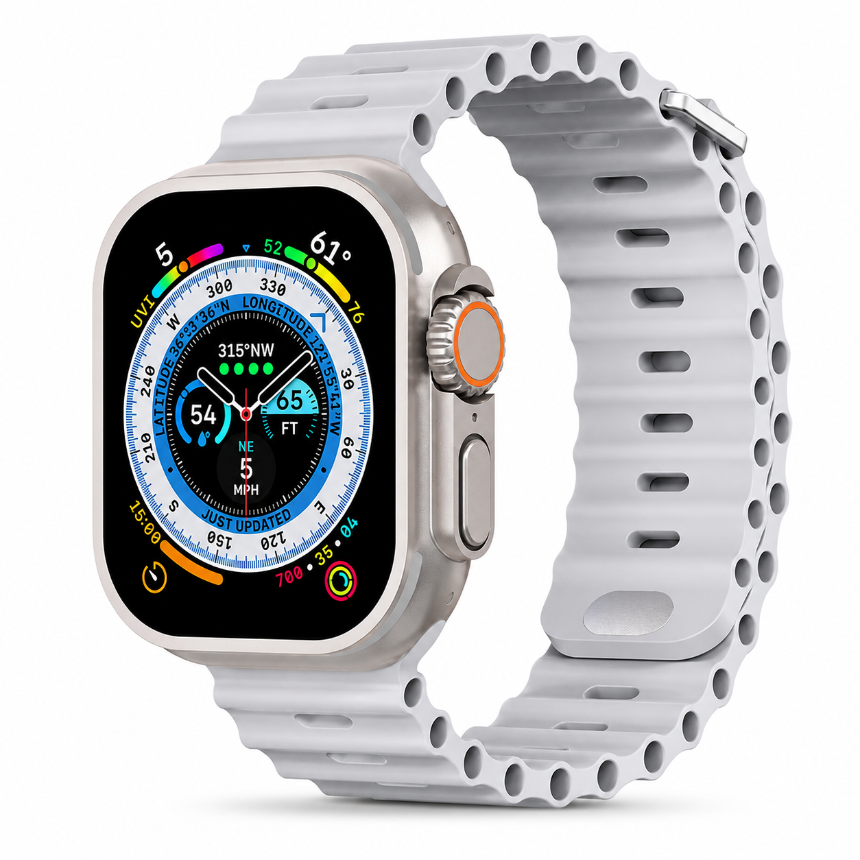 Premium Apple Watch Band Silicone Ocean Strap Sport Wristband Adjustable Secure Fit Comfortable Durable Design