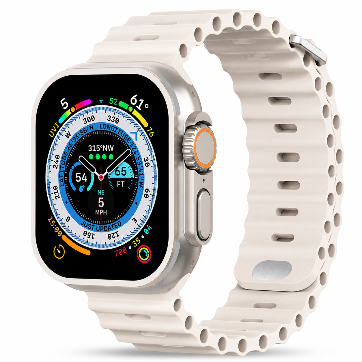 Premium Apple Watch Band Silicone Ocean Strap Sport Wristband Adjustable Secure Fit Comfortable Durable Design