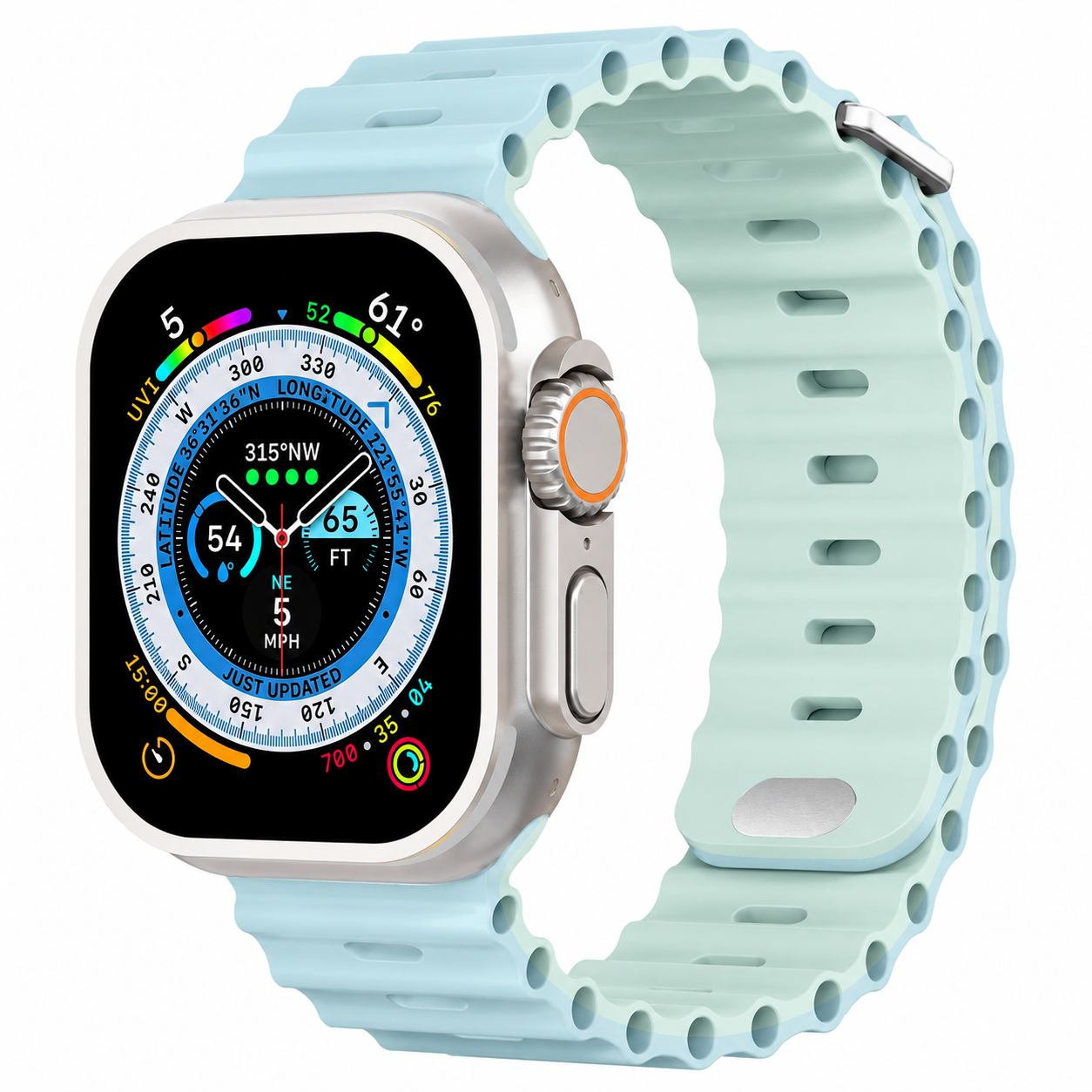 Premium Apple Watch Band Silicone Ocean Strap Sport Wristband Adjustable Secure Fit Comfortable Durable Design