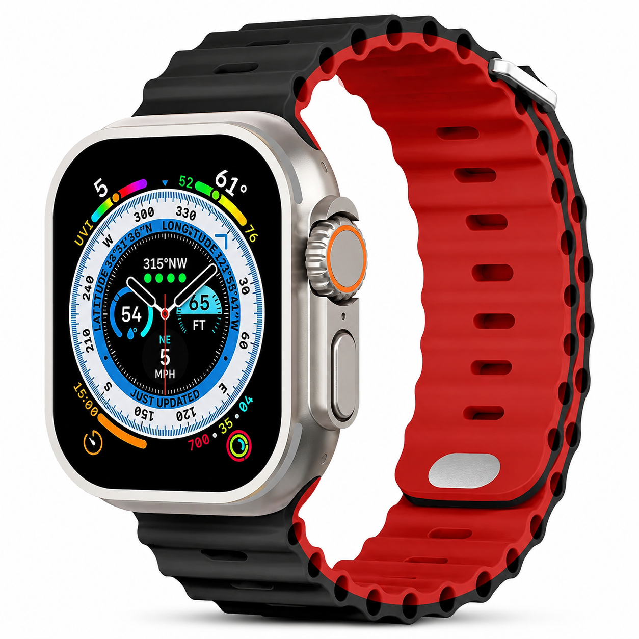 Premium Apple Watch Band Silicone Ocean Strap Sport Wristband Adjustable Secure Fit Comfortable Durable Design