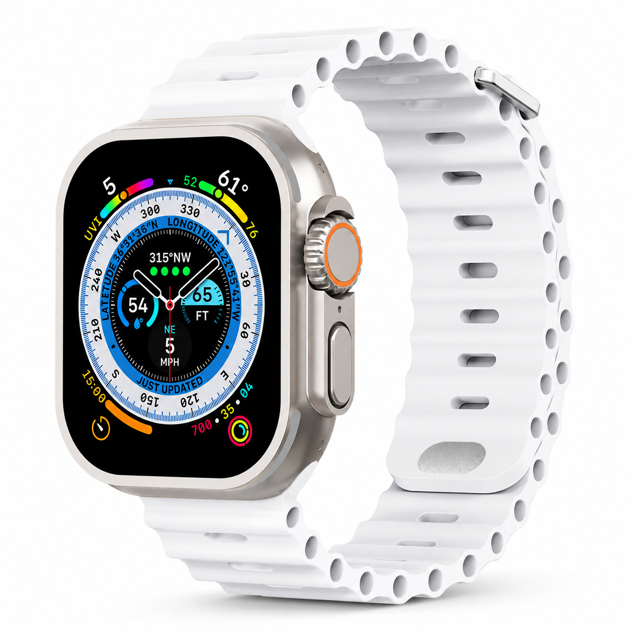 Premium Apple Watch Band Silicone Ocean Strap Sport Wristband Adjustable Secure Fit Comfortable Durable Design