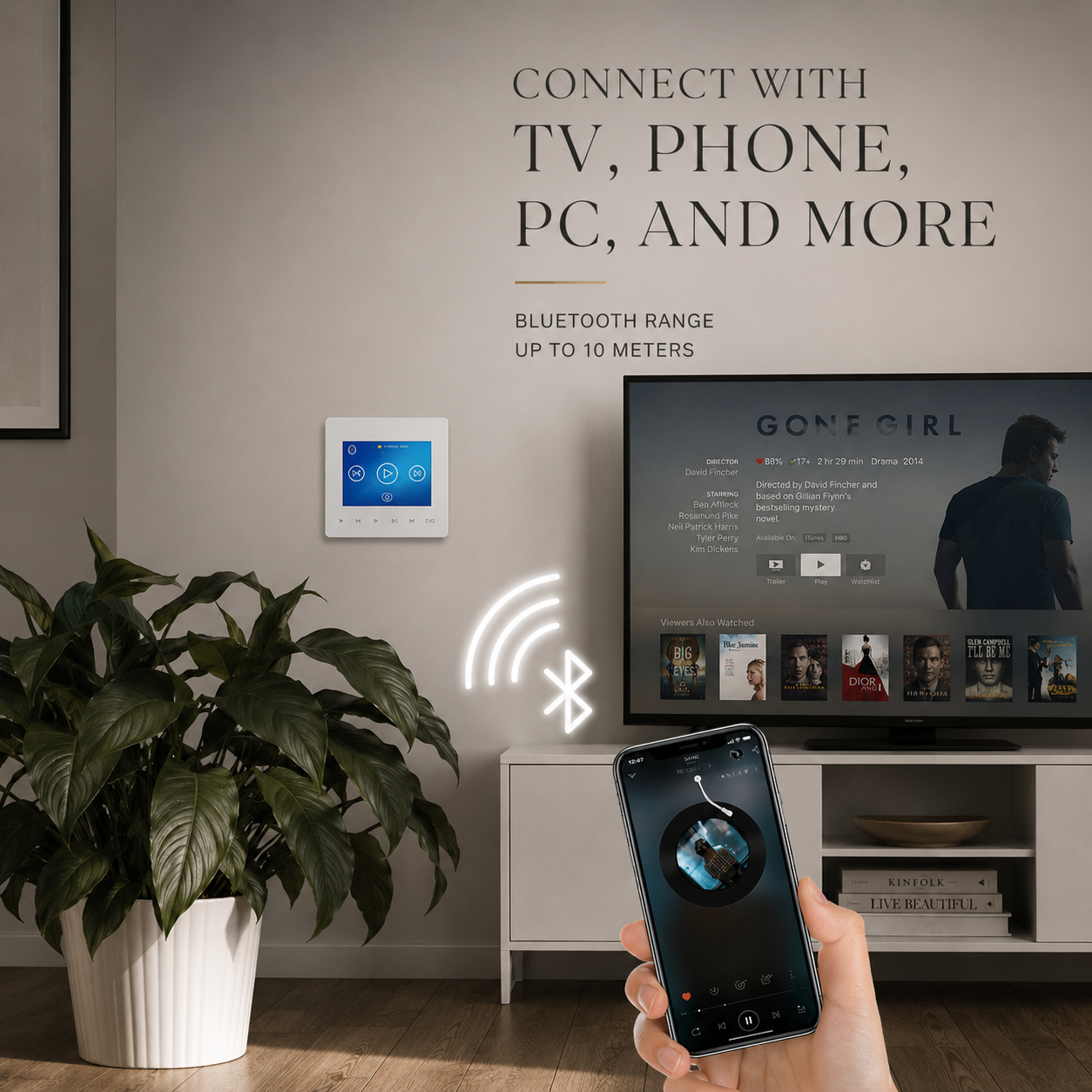 Premium Bluetooth Speaker Wireless Audio Amplifier Stereo Sound System HD Display FM AUX Portable Audio Center