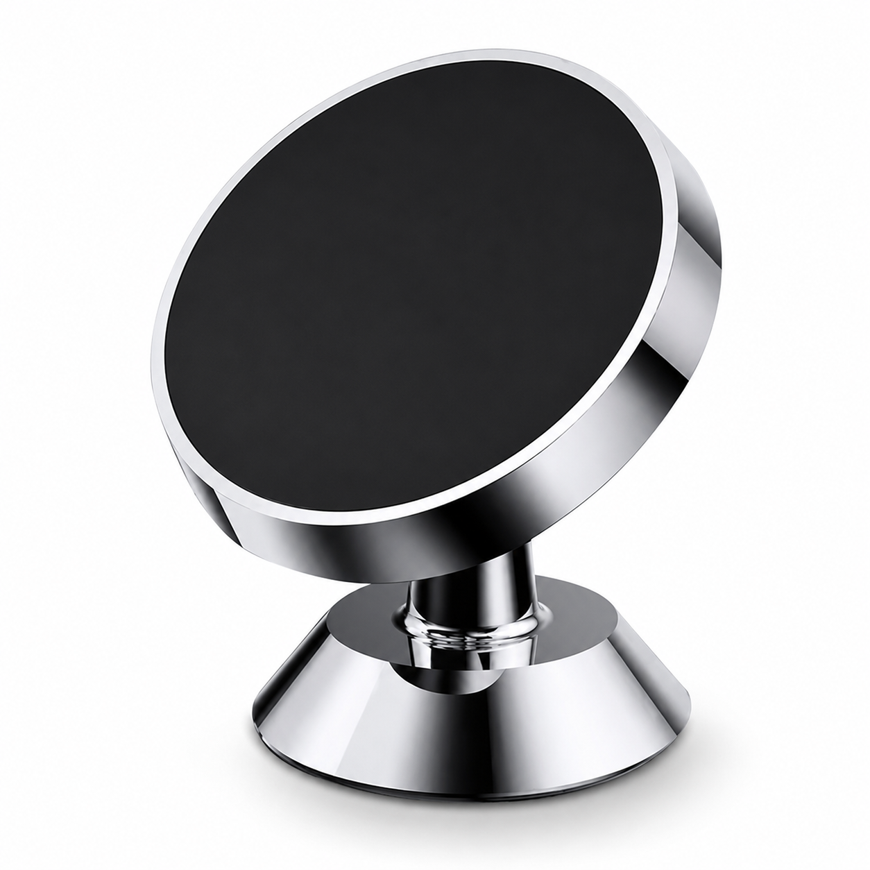 Premium Car Phone Mount Magnetic Dashboard Holder 360 Rotation Secure Grip Smartphone Compatible GPS Mount