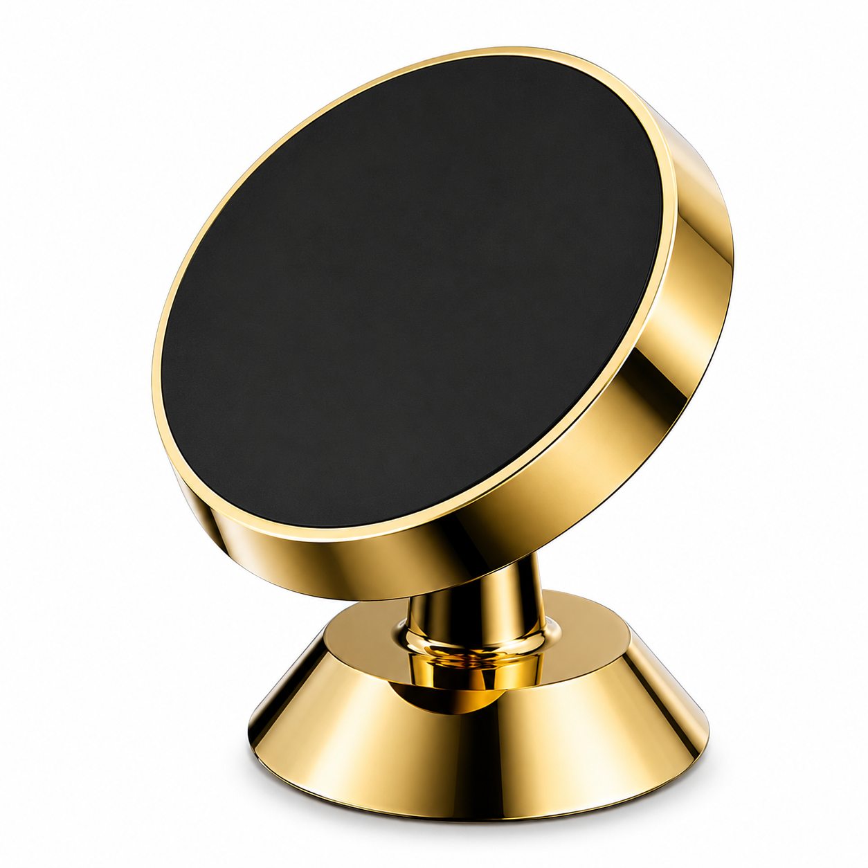 Premium Car Phone Mount Magnetic Dashboard Holder 360 Rotation Secure Grip Smartphone Compatible GPS Mount