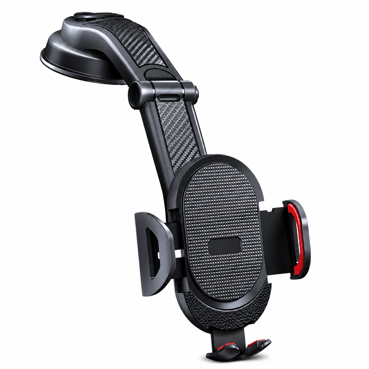Premium Car Phone Mount Suction Cup Dashboard Windshield Holder 360 Rotation Secure Grip Smartphone Stand Compatible