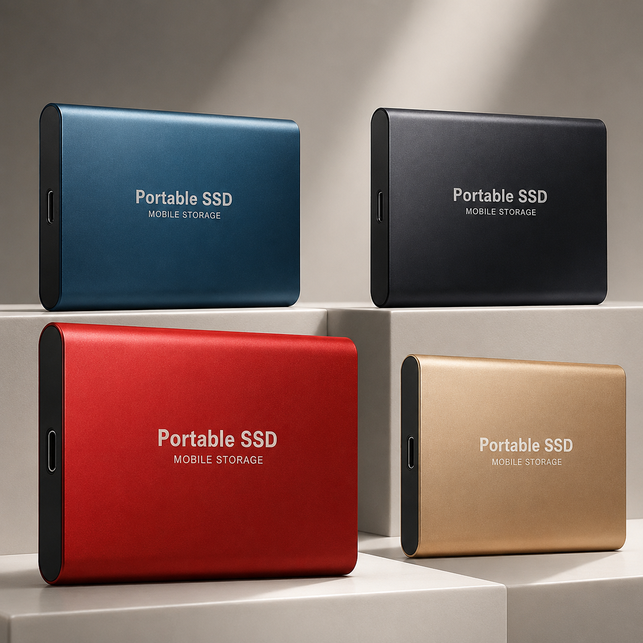 Premium External SSD Portable USB 3.1 High Speed Storage Drive Compact Data Backup Multi Capacity Solution