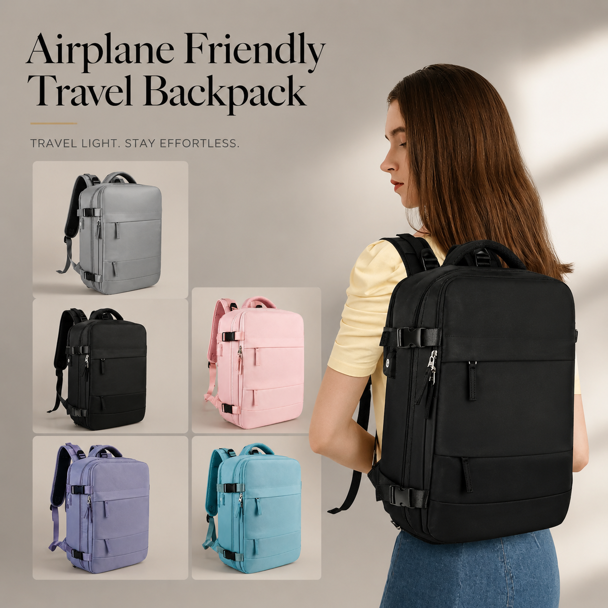 Premium Laptop Backpack Waterproof Expandable USB Charging Business Travel Bag Large Capacity 13 To 17 Inch Laptop Compatible