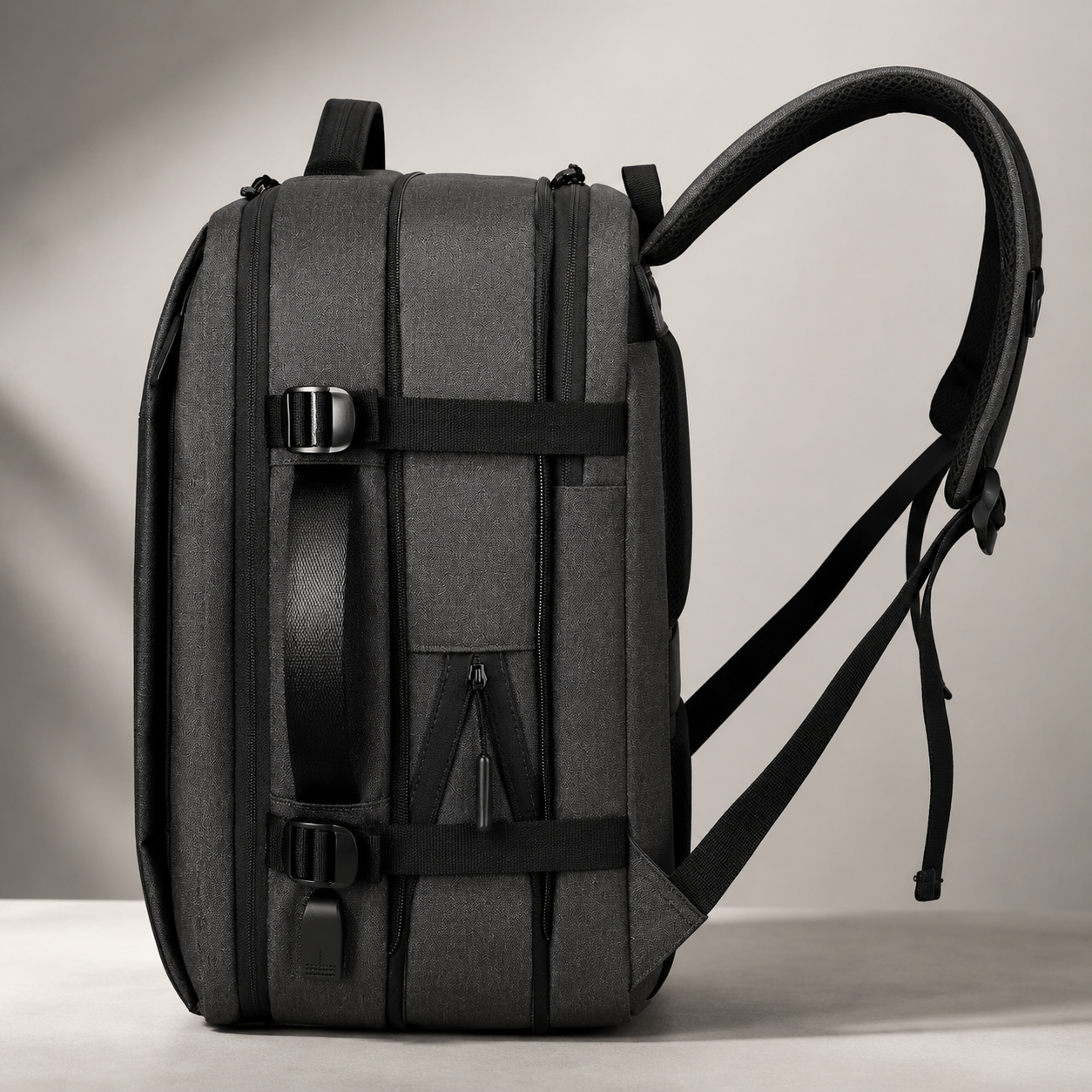 Premium Laptop Backpack Waterproof Expandable USB Charging Business Travel Bag Large Capacity 13 To 17 Inch Laptop Compatible