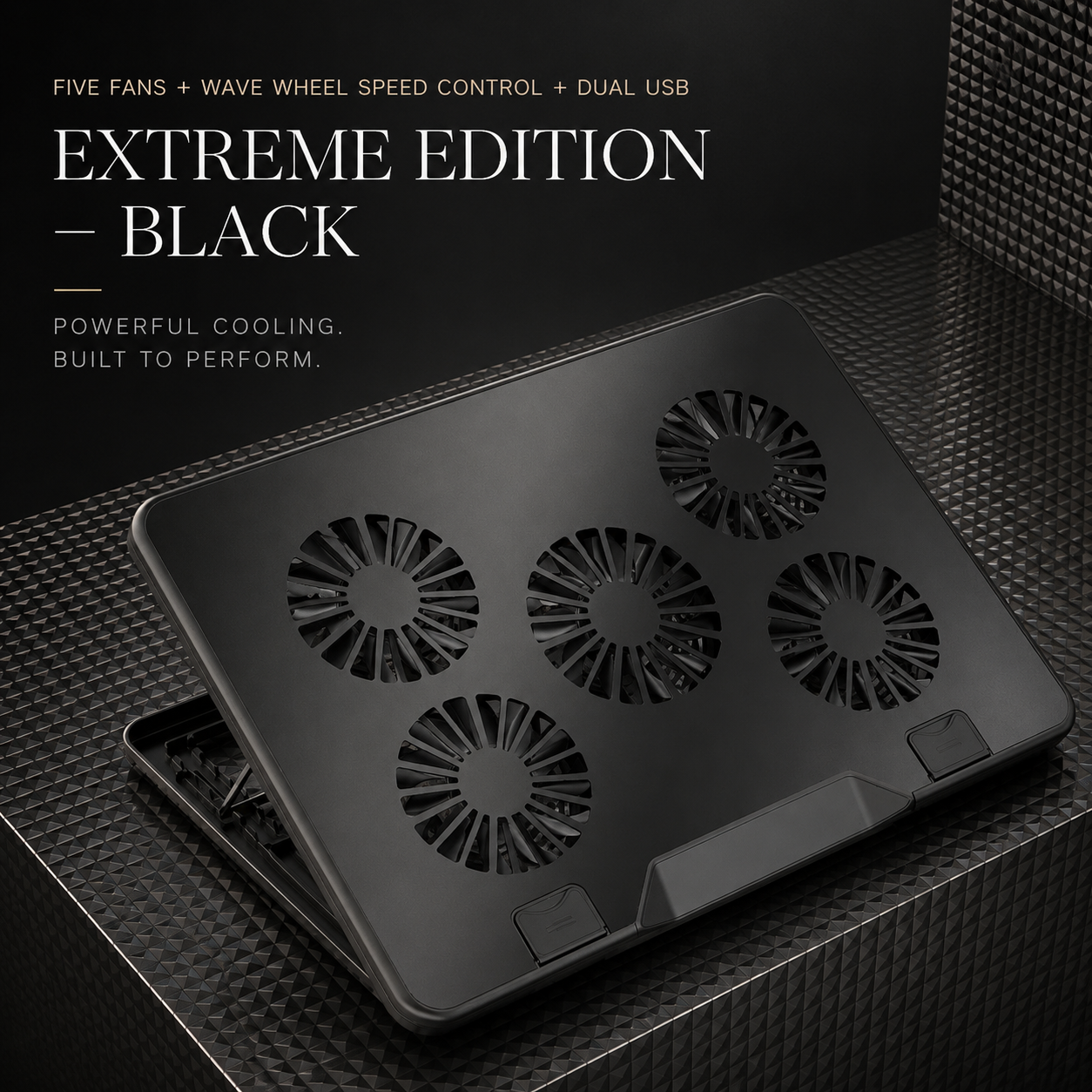 Premium Laptop Cooling Pad RGB 6 Fan Adjustable Stand Gaming Notebook Cooler Ergonomic Heat Dissipation Support