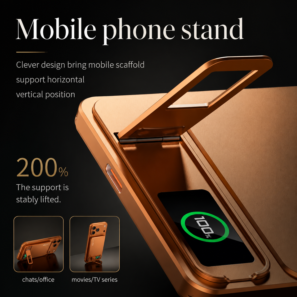 Premium Magnetic Wireless Power Bank Portable Charger Fast Charging MagSafe Compatible Digital Display Phone Stand