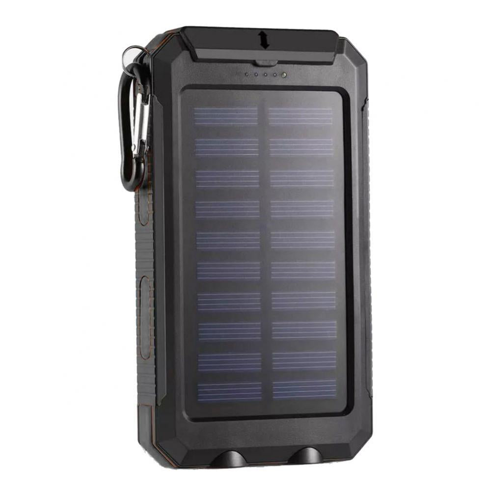 Premium Power Bank 20000mAh Solar Charger Fast Charging Portable Battery Pack LED Flashlight Travel Charger