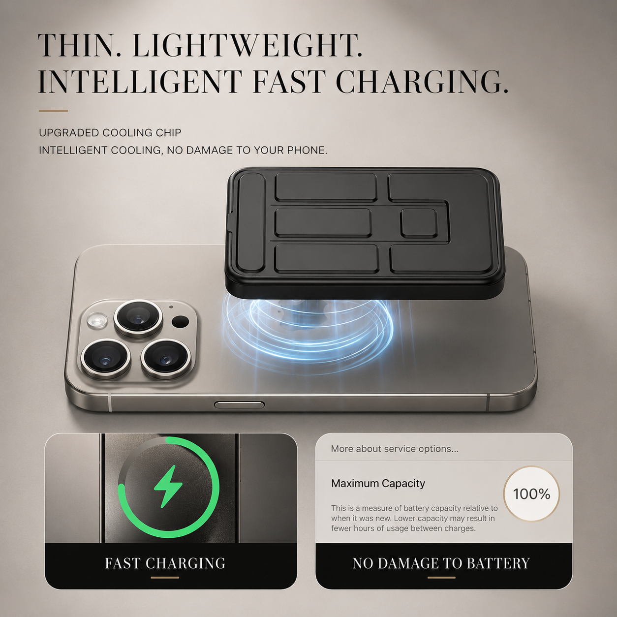 Premium Power Bank MagSafe Compatible Wireless Charger PD Fast Charging Portable Battery Pack Slim Magnetic Design