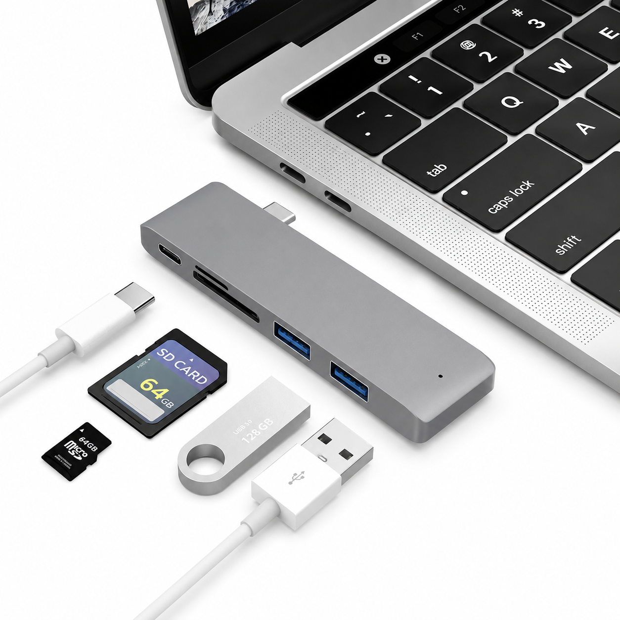 Premium USB C Hub HDMI 4K Adapter Thunderbolt Compatible USB 3 1 Multiport Dock PD Charging SD Reader Laptop Adapter