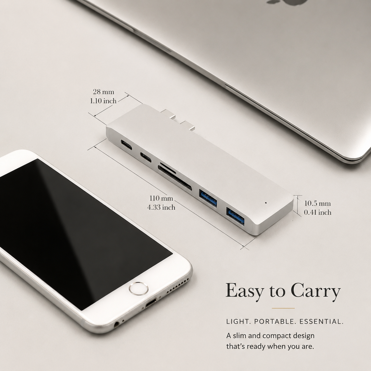 Premium USB C Hub HDMI 4K Adapter Thunderbolt Compatible USB 3 1 Multiport Dock PD Charging SD Reader Laptop Adapter