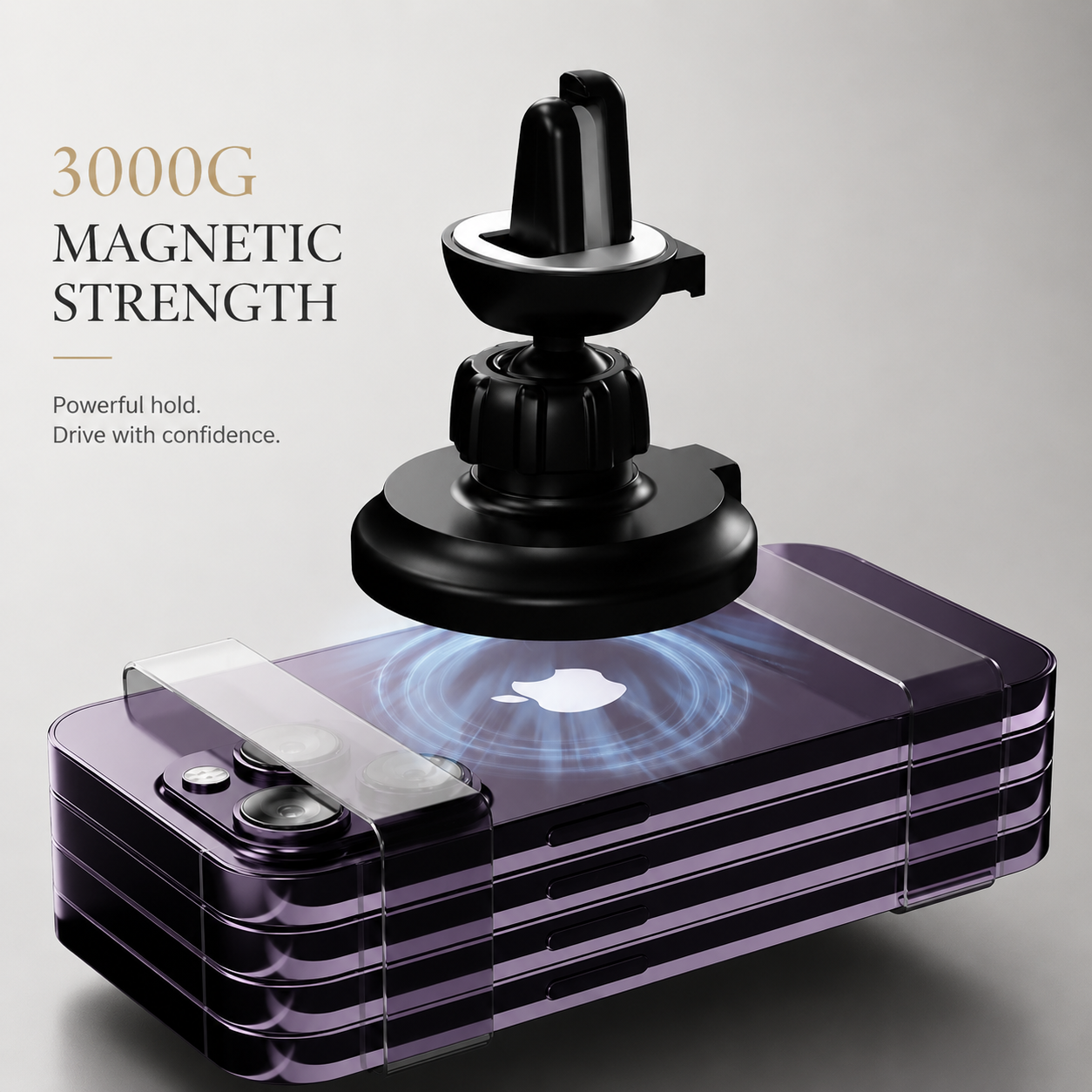 Premium Wireless Car Charger MagSafe Compatible Fast Charging Magnetic Phone Mount Dashboard Vent Holder Wireless Charging Dock