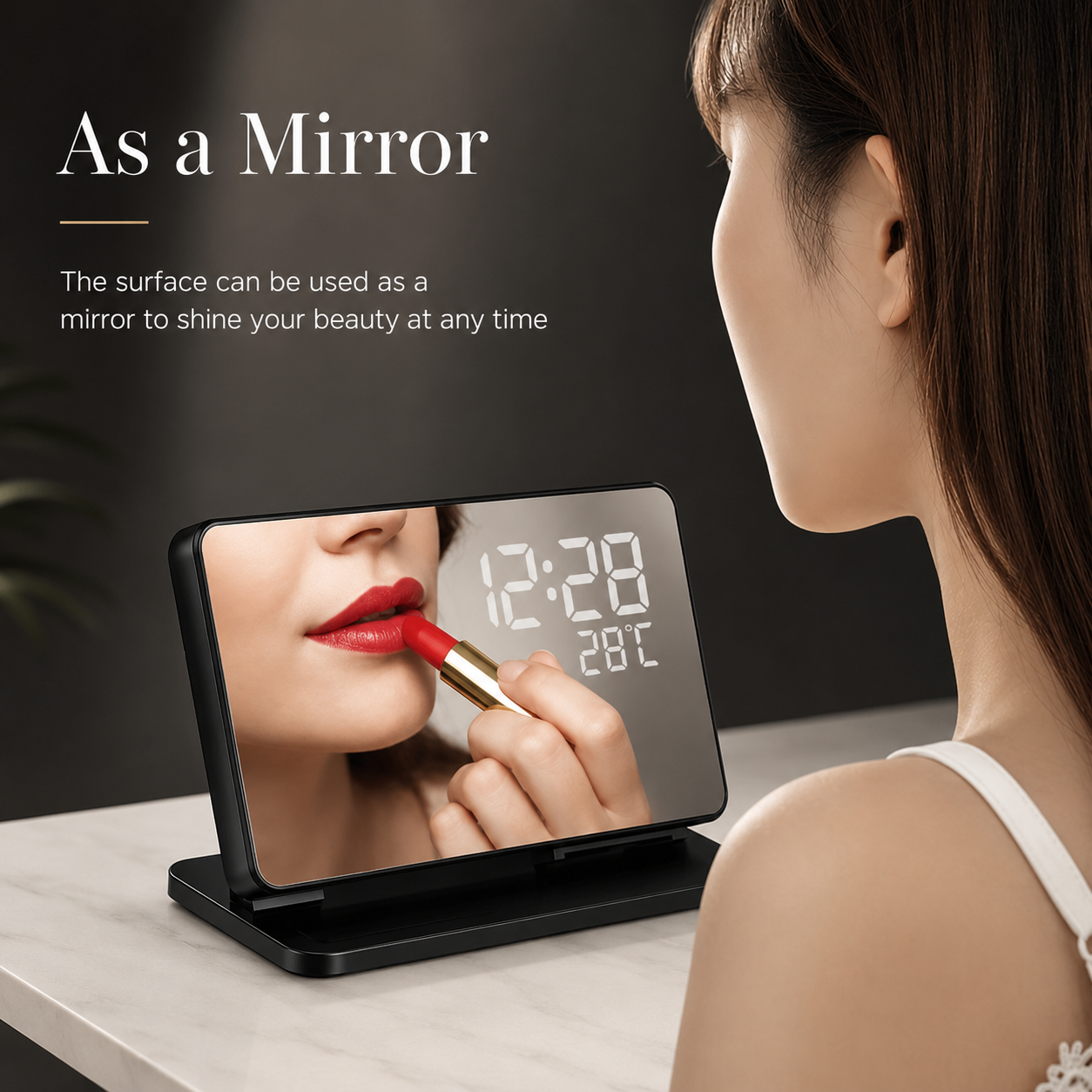 Premium Wireless Charger 3 In 1 Fast Charging Dock Station Clock Display Multi Device Charging Stand Smartphone Watch Earbuds Compatible