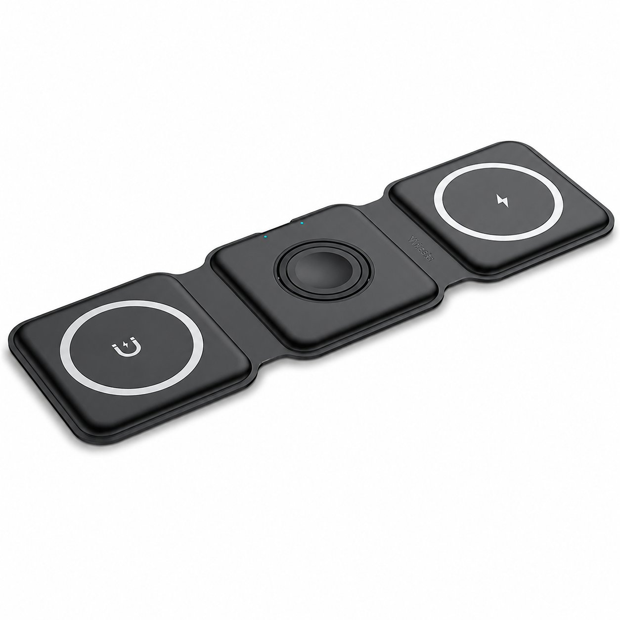 Premium Wireless Charger 3 In 1 Foldable MagSafe Compatible Fast Charging Aluminum Dock Station Magnetic Multi Device Charging Stand