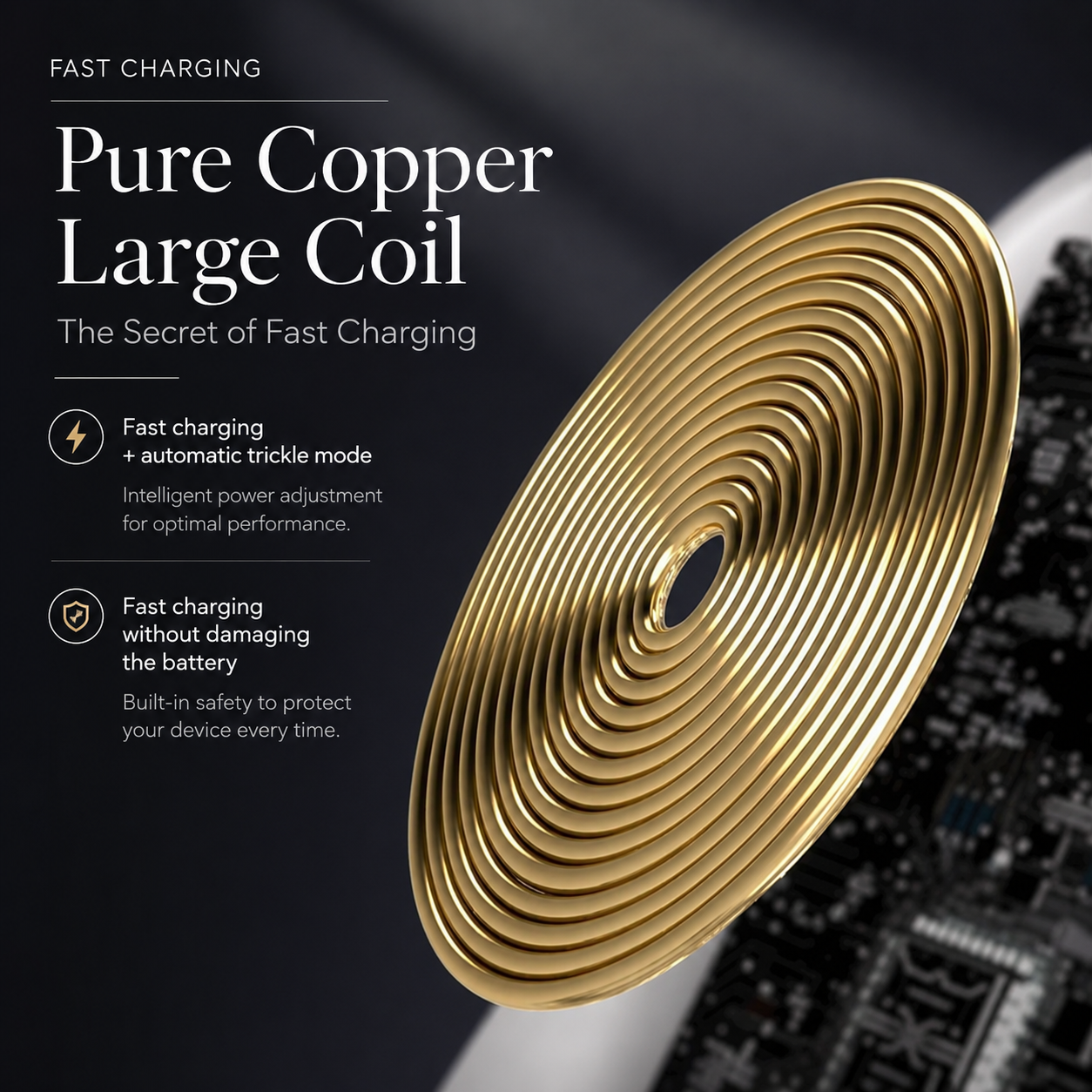 Premium Wireless Charger Fast Charging Foldable Charging Stand Portable Charging Pad Wireless Charging Dock Smartphone Earbuds Compatible