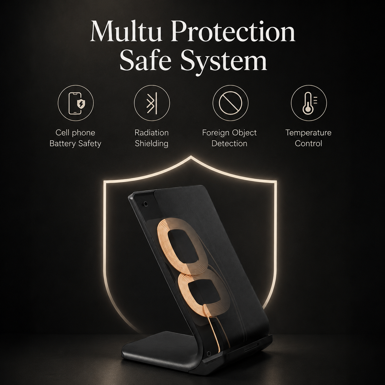 Premium Wireless Charger Fast Charging Foldable Charging Stand Portable Charging Pad Wireless Charging Dock Smartphone Earbuds Compatible
